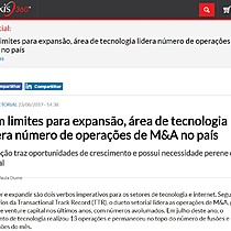 Sem limites para expanso, rea de tecnologia lidera nmero de operaes de M&A no pas